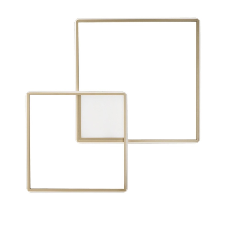 Ondaluce - Dæmpbar LED-loftlampe DOWEL LED/46W/230V 55x55 cm guld