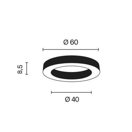 Ondaluce - Dæmpbar LED-loftlampe GLOBUS LED/40W/230V 3000/4000K Ø 60 cm guld