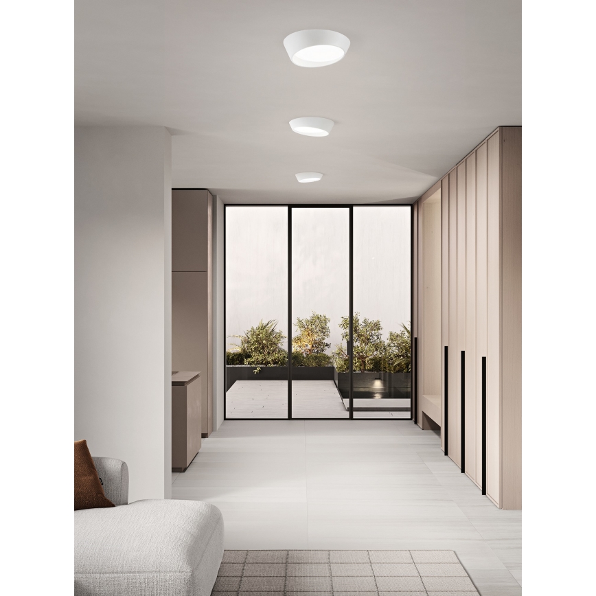 Ondaluce - LED dæmpbar loftlampe HALF LED/25W/230V 3000/4000K Ø 38,5 cm hvid