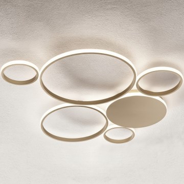 Ondaluce - Dæmpbar LED-loftlampe POIS LED/68W/230V, guld