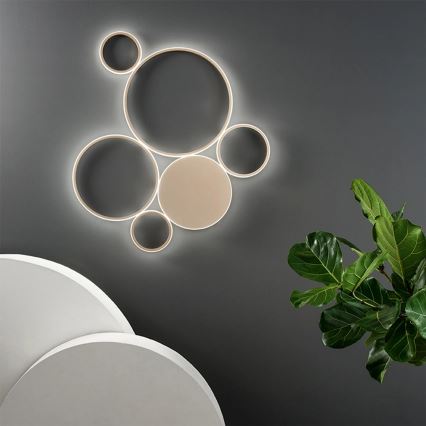 Ondaluce - Dæmpbar LED-loftlampe POIS LED/68W/230V, guld