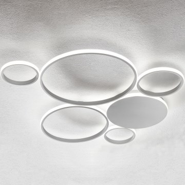 Ondaluce - Dæmpbar LED-loftlampe POIS LED/68W/230V sølvfarvet