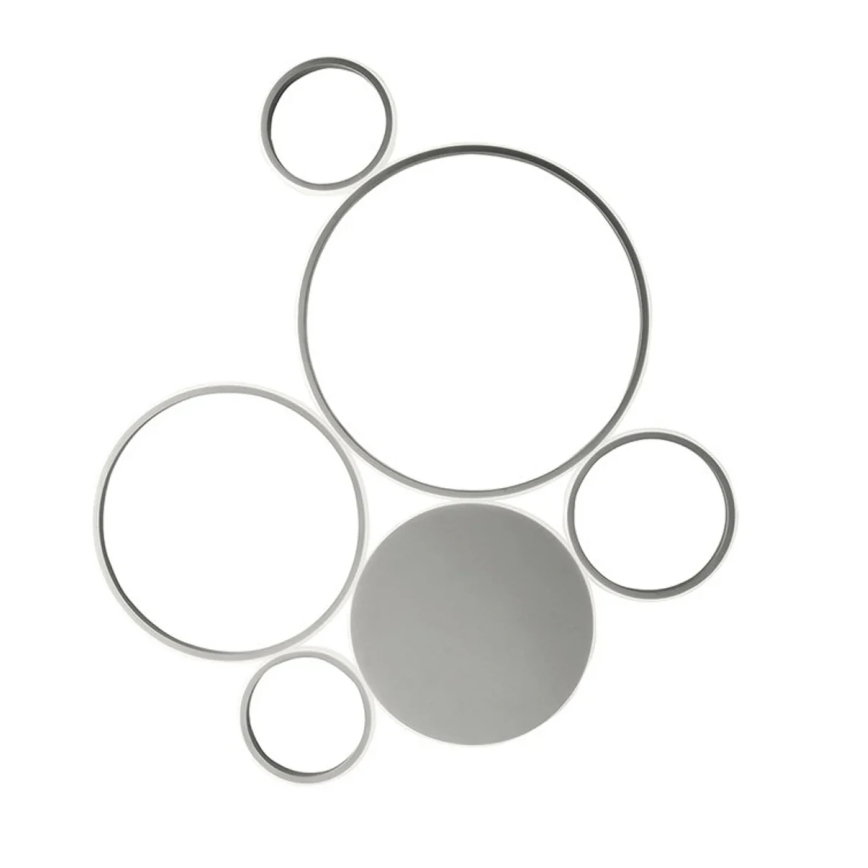 Ondaluce - Dæmpbar LED-loftlampe POIS LED/68W/230V sølvfarvet