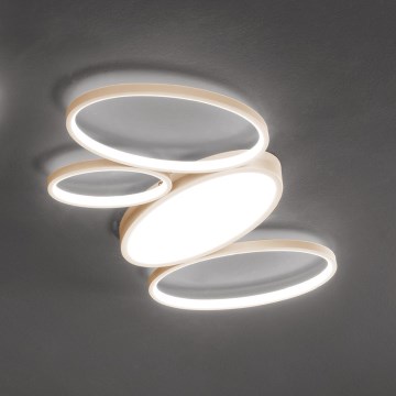 Ondaluce - Dæmpbar LED-loftlampe RICE LED/34W/230V 45x80 cm guldfarvet