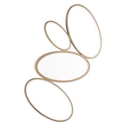 Ondaluce - Dæmpbar LED-loftlampe RICE LED/34W/230V 45x80 cm guldfarvet