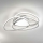 Ondaluce - Dæmpbar LED-loftlampe ROSE LED/60W/230V 50x54 cm sølvfarvet