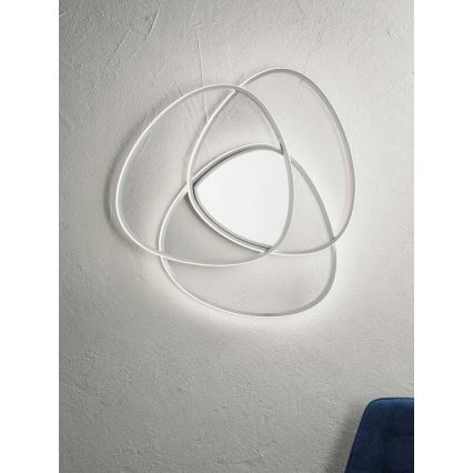 Ondaluce - Dæmpbar LED-loftlampe ROSE LED/60W/230V 50x54 cm sølvfarvet