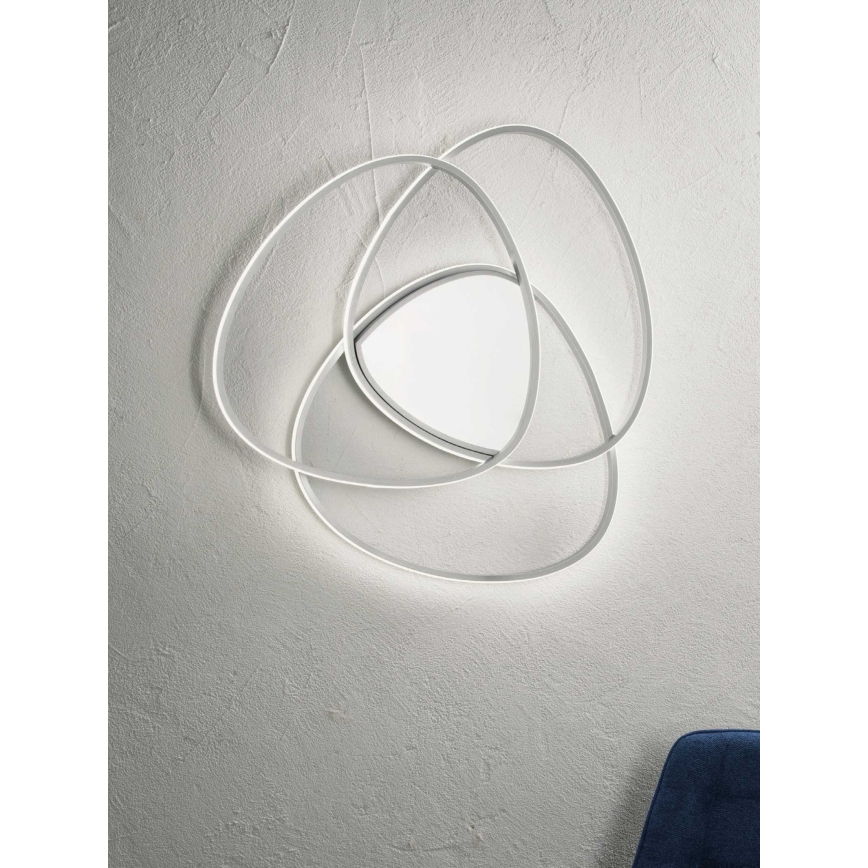 Ondaluce - Dæmpbar LED-loftlampe ROSE LED/60W/230V 50x54 cm sølvfarvet