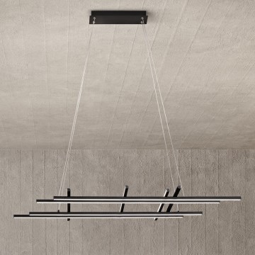 Ondaluce - Dæmpbar LED-pendel på kabel MOVIDA LED/114W/230V sort