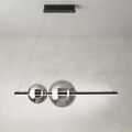 Ondaluce - Dæmpbar LED-pendel på wire FUFI LED/40W/230V sort/røgfarvet