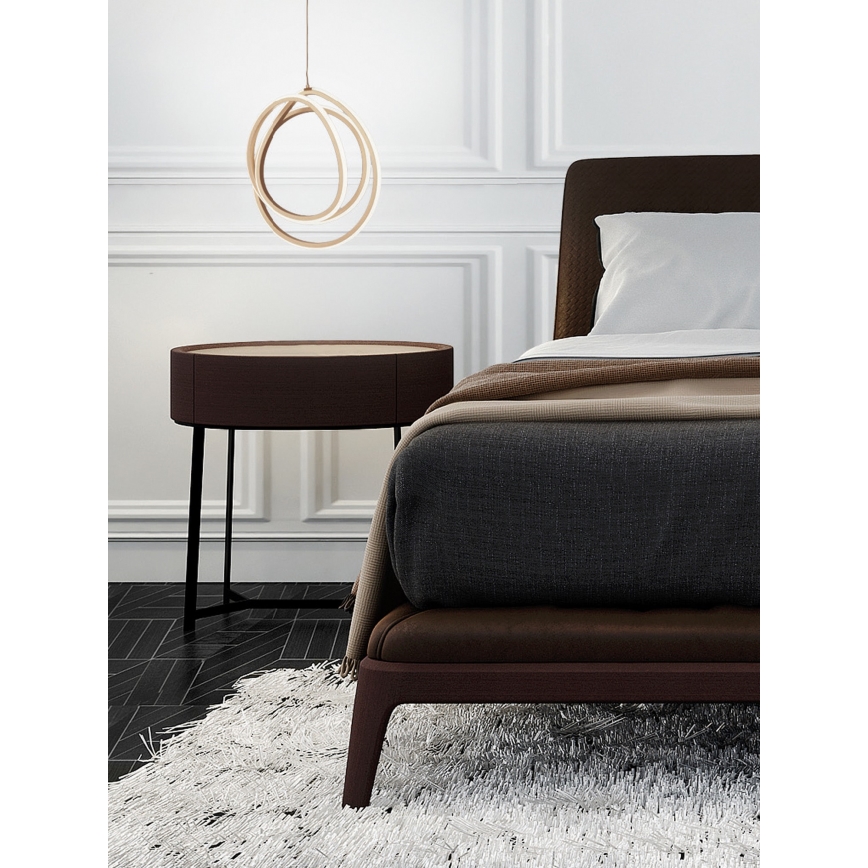 Ondaluce - Dæmpbar LED-pendel på wire GOLDEN LED/28W/230V, gylden