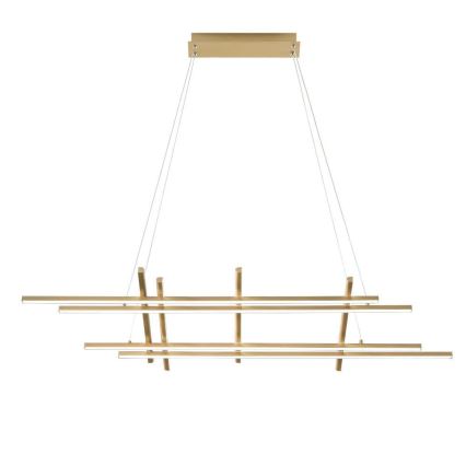 Ondaluce - Dæmpbar LED-pendel på wire MOVIDA LED/114W/230V guld