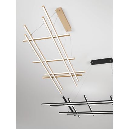 Ondaluce - Dæmpbar LED-pendel på wire MOVIDA LED/114W/230V guld