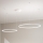 Ondaluce - Dæmpbar LED-pendel på wire SOEL LED/28W/230V + LED/38W 3000/4000K Ø 80/60 cm hvid