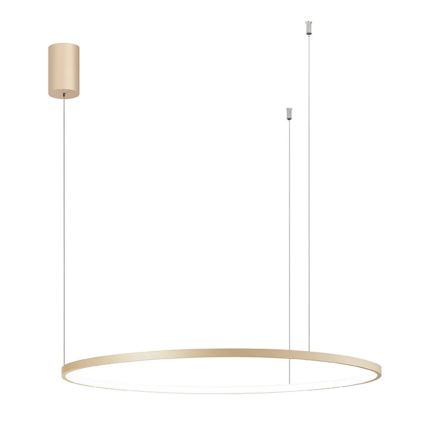 Ondaluce - Dæmpbar LED-pendel på wire SOEL LED/38W/230V Ø 80 cm guld