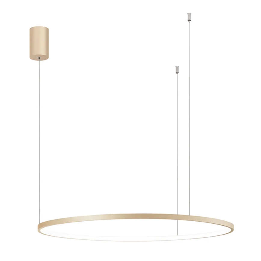 Ondaluce - Dæmpbar LED-pendel på wire SOEL LED/38W/230V Ø 80 cm guld