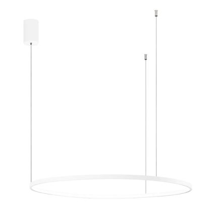 Ondaluce - Dæmpbar LED-pendel på wire SOEL LED/38W/230V 3000/4000K Ø 80 cm hvid
