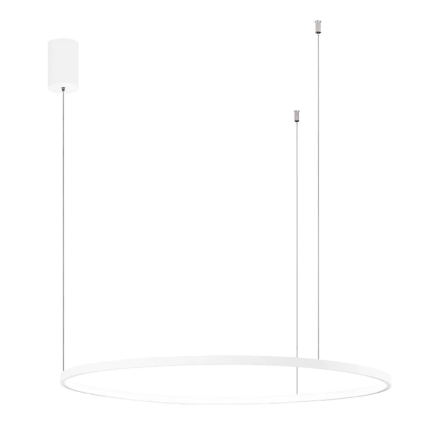 Ondaluce - Dæmpbar LED-pendel på wire SOEL LED/38W/230V 3000/4000K Ø 80 cm hvid
