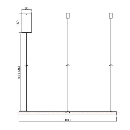 Ondaluce - Dæmpbar LED-pendel på wire SOEL LED/38W/230V 3000/4000K Ø 80 cm hvid