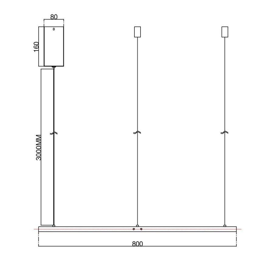 Ondaluce - Dæmpbar LED-pendel på wire SOEL LED/38W/230V 3000/4000K Ø 80 cm hvid