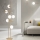 Ondaluce - Gulvlampe JEWEL 6xE14/10W/230V 166 cm guld/hvid