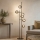 Ondaluce - Gulvlampe JEWEL 6xE14/10W/230V 166 cm sort/røgfarvet sort