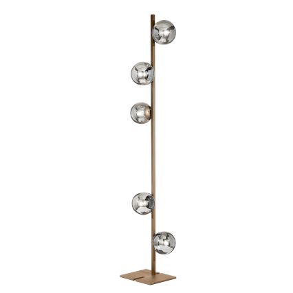 Ondaluce - Gulvlampe MONILE 5xE14/10W/230V 170 cm guld/hvid