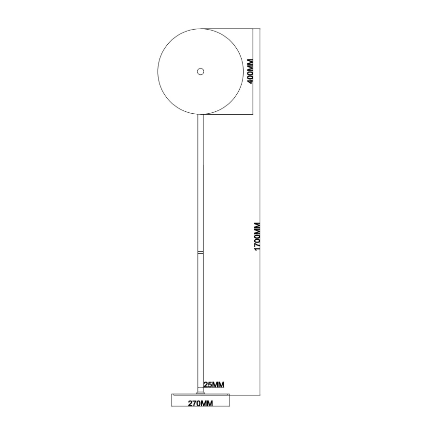 Ondaluce - LED-dæmpbar gulvlampe JOKEY LED/15W/230V 170 cm guld/røget beige