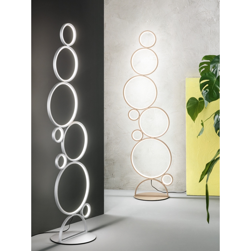 Ondaluce - LED-dæmpbar gulvlampe POIS LED/52W/230V 160 cm sølvfarvet
