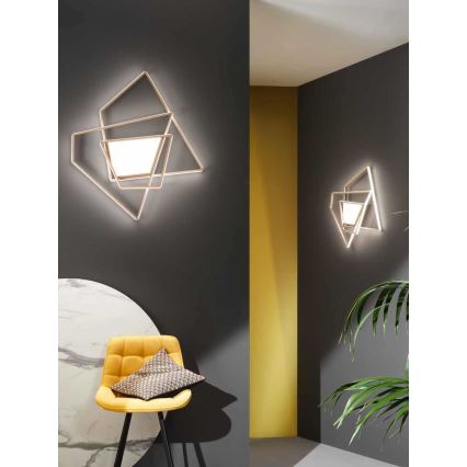Ondaluce - LED-dæmpbar loftlampe GALAXY LED/90W/230V 71x84 cm i guld