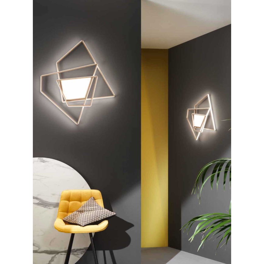 Ondaluce - LED-dæmpbar loftlampe GALAXY LED/90W/230V 71x84 cm i guld
