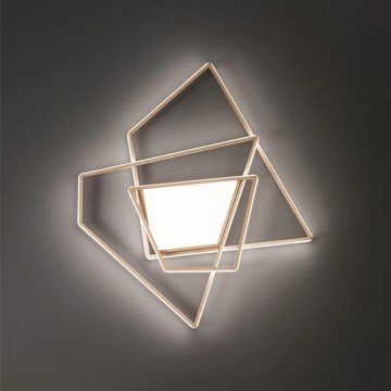 Ondaluce - LED Dæmpbar loftlampe GALAXY LED/90W/230V guldfarvet