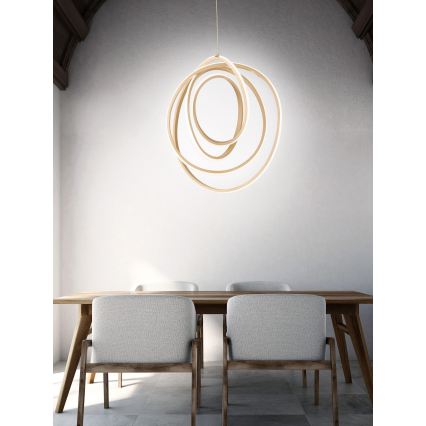 Ondaluce - LED-dæmpbar pendel på kabel GOLDEN LED/50W/230V Ø 50 cm, guld