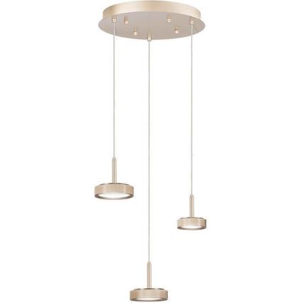 Ondaluce - LED dæmpbar pendel på kabel NINA LED/24W/230V Ø 35 cm guld