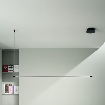 Ondaluce - LED dæmpbar pendel på wire GENIUS LED/28W/230V sort