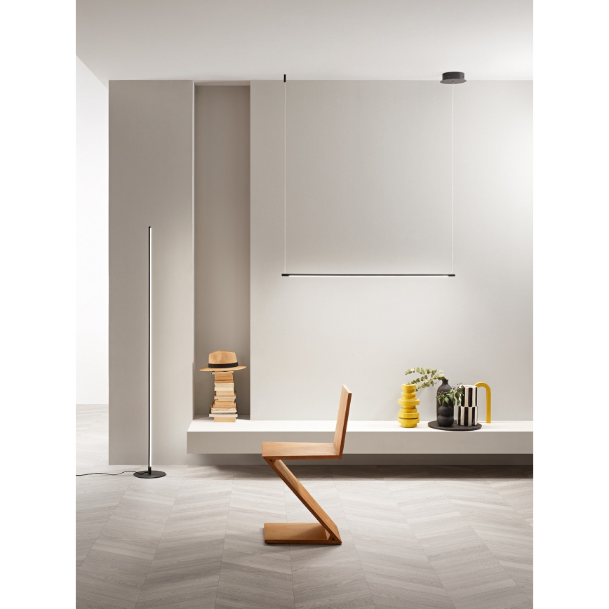 Ondaluce - LED dæmpbar pendel på wire GENIUS LED/28W/230V sort