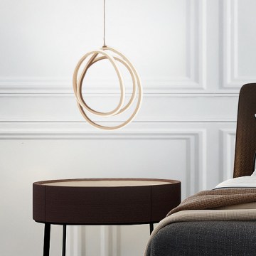 Ondaluce - LED dæmpbar pendel på wire GOLDEN LED/28W/230V Ø 31,5 cm guld