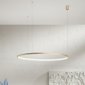 Ondaluce - LED-dæmpbar pendel på wire SOEL LED/47W/230V Ø 100 cm guld