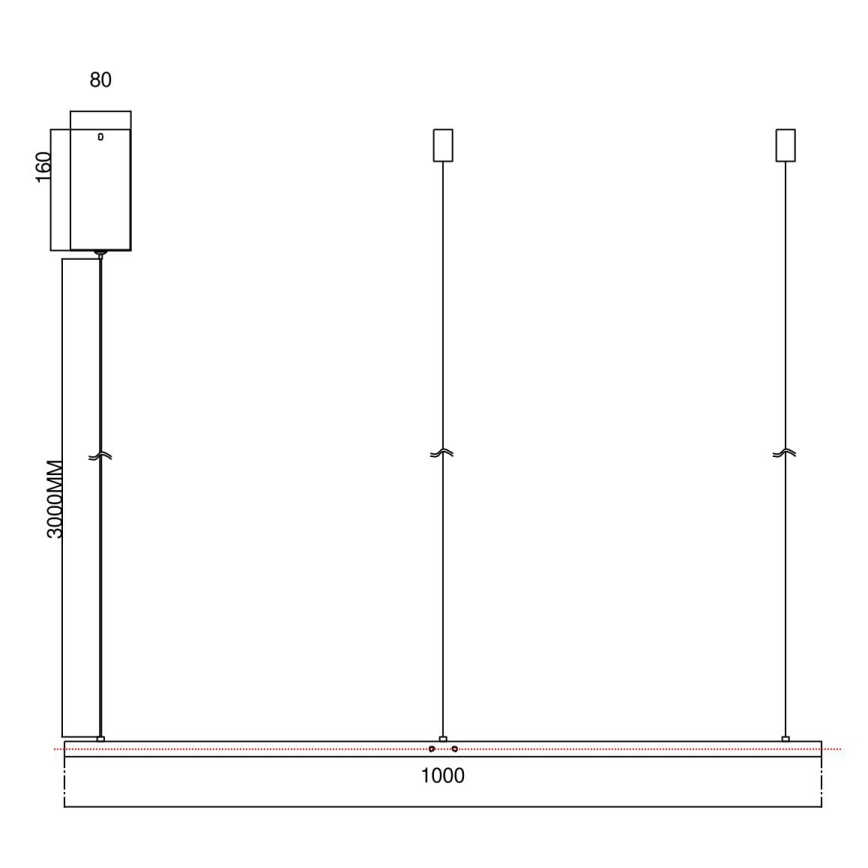 Ondaluce - LED-dæmpbar pendel på wire SOEL LED/47W/230V Ø 100 cm guld
