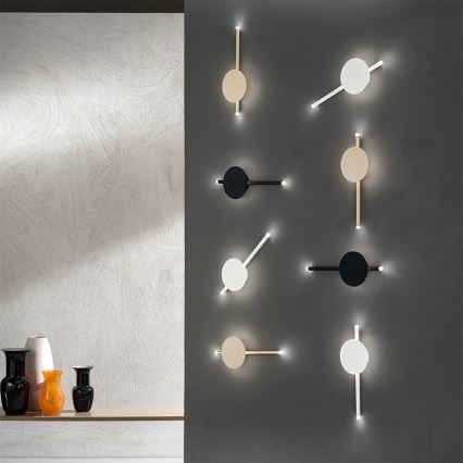 Ondaluce - LED-dæmpbar væglampe JAMES LED/16W/230V sort