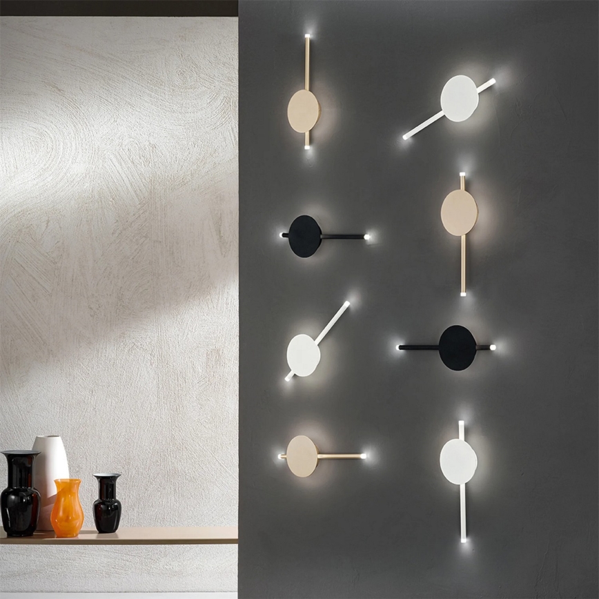 Ondaluce - LED-dæmpbar væglampe JAMES LED/16W/230V sort