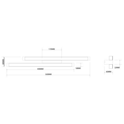 Ondaluce - LED-dæmpbar væglampe MOVIDA LED/16W/230V, guld