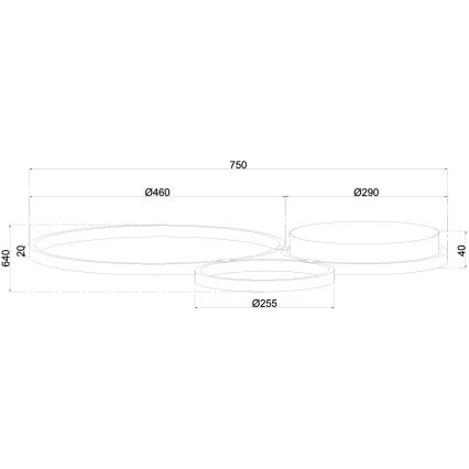 Ondaluce - LED-dæmpbar væglampe POIS LED/42W/230V guld