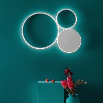 Ondaluce - LED-dæmpbar væglampe POIS LED/42W/230V sølvfarvet