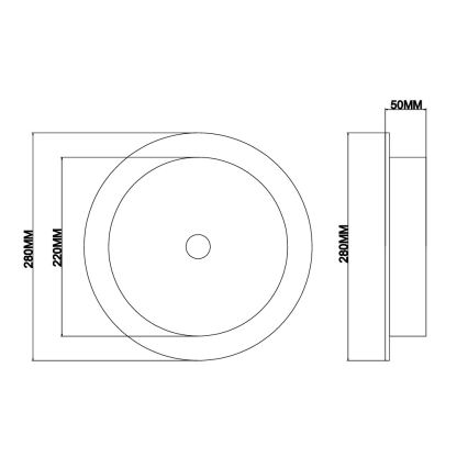 Ondaluce - LED-væglampe JOKEY LED/10W/230V guld/klart