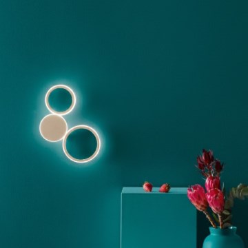 Ondaluce - LED væglampe POIS LED/20W/230V guld