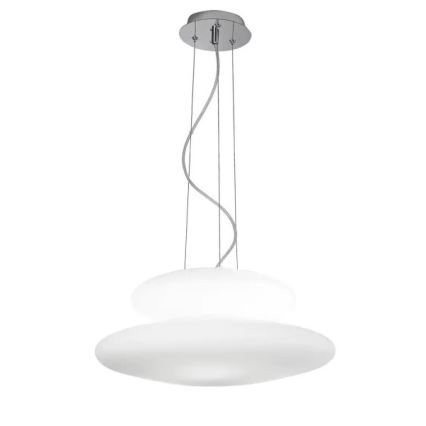 Ondaluce - Loftlampe med wireophæng PAGODA 3xE27/15W/230V + 2xE27/15W Ø 50 cm hvid
