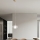 Ondaluce - Pendel på kabel THELMA 1xE27/15W/230V Ø 25 cm guld/klar