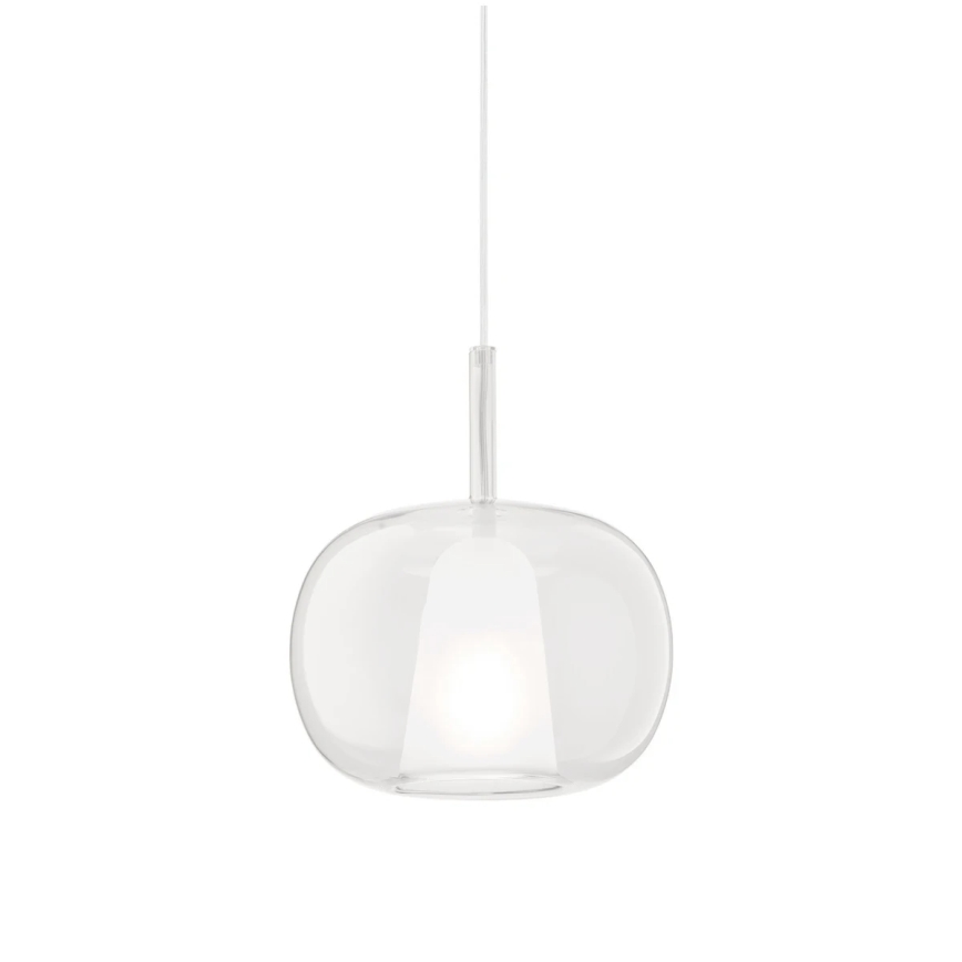 Ondaluce - Pendel på kabel THELMA 1xE27/15W/230V Ø 25 cm guld/klar