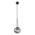 Ondaluce - Pendel på ledning JEWEL 1xE14/10W/230V Ø 17 cm sort/røgfarvet